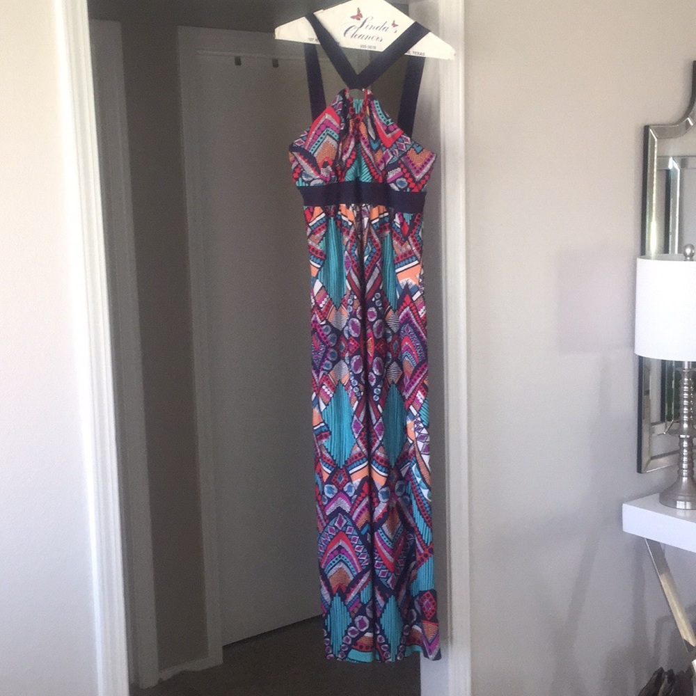 EUC Emma & Michele tribal print maxi dress
